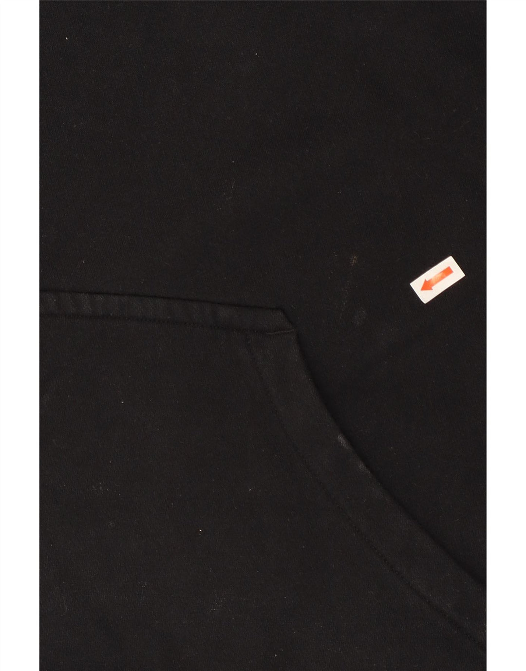 Nike Dame Oversized Hoodie Jumper UK 14 Medium Sort Bomuld