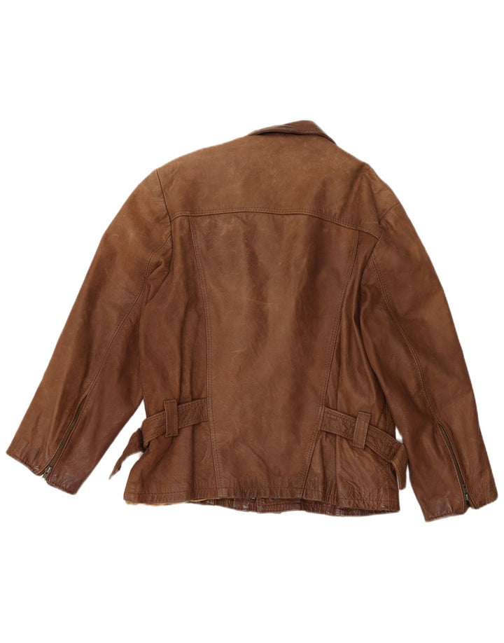 Vintage herre læderjakke UK 38 Medium Brown