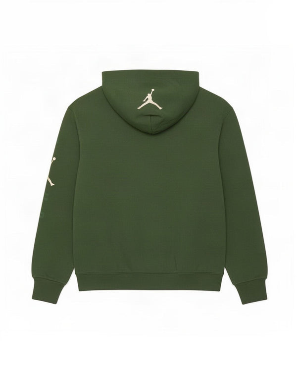 Jordan Herre Milwaukee Bucks Grafisk hættetrøje Jumper Medium Grøn Bomuld
