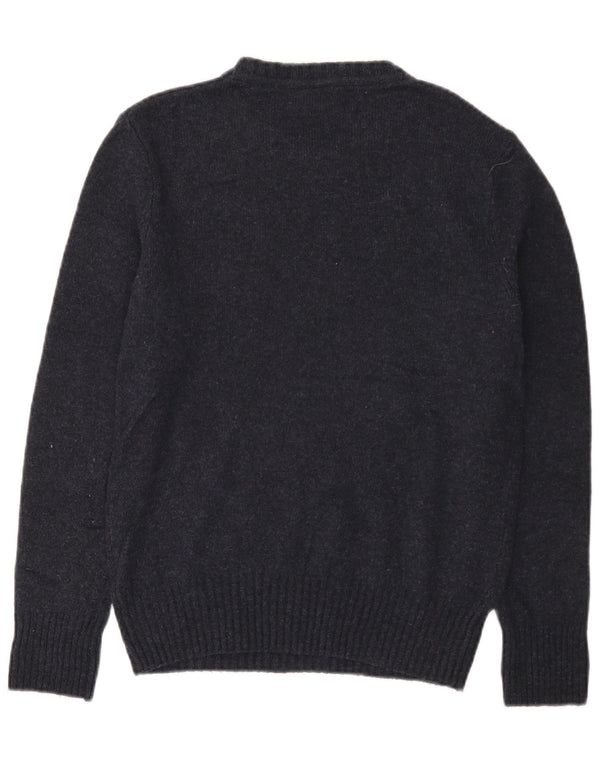 J. Crew Herre Regular Fit Neck Jumper Sweater Small Navy Blue Flecked