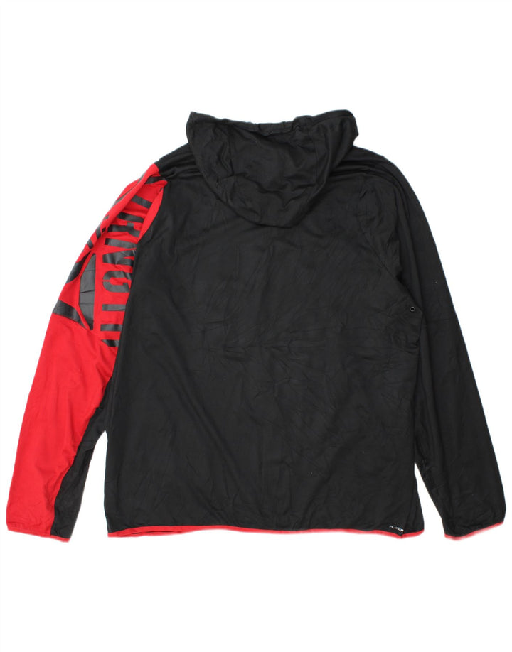 Reebok Grafisk hættetrøje til mænd 2XL Sort Colourblock Polyester