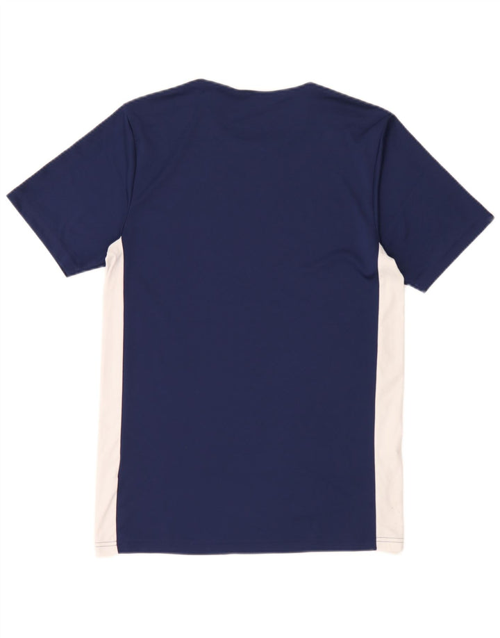 Adidas Aeroready T-Shirt Top Small Navy Blue Colourblock Polyester til mænd
