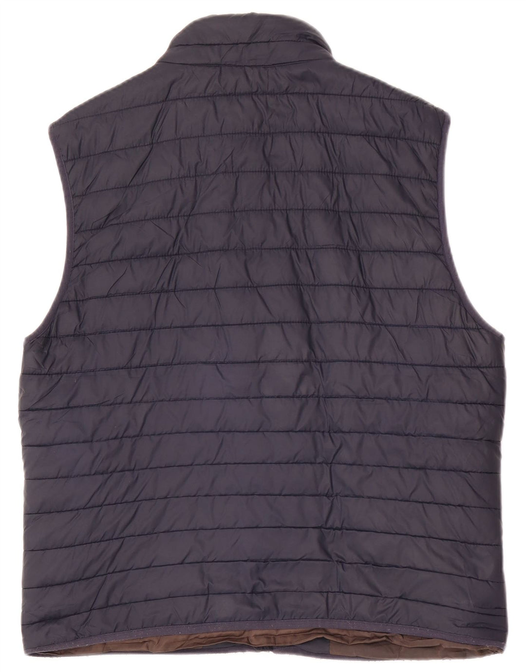 Zara Herre Polstret Gilet UK 40 Large Navy Blue Polyester