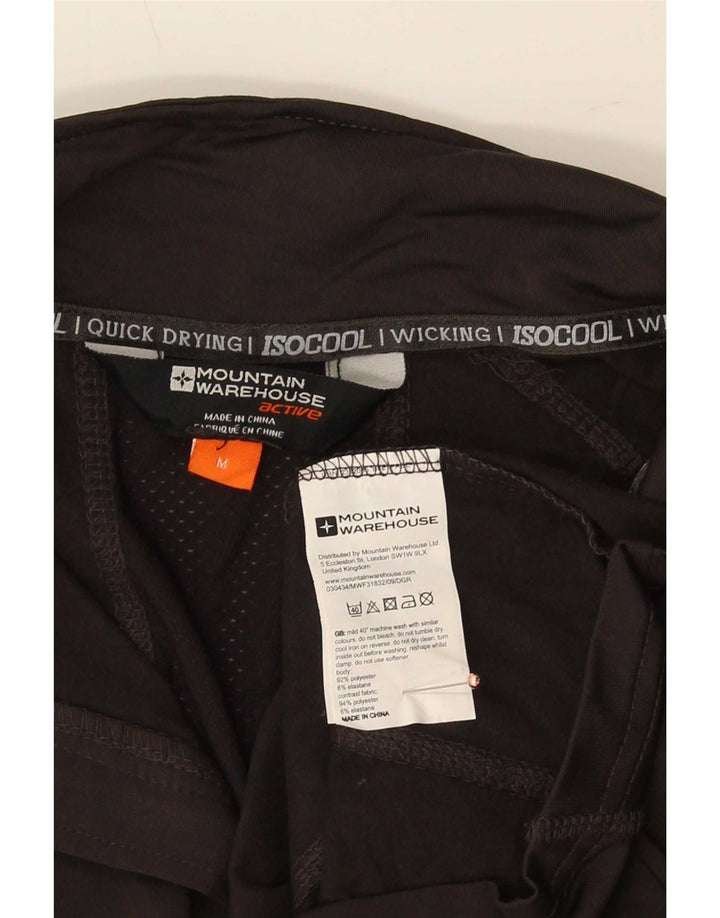 Mountain Warehouse Herre IsoCool Zip Neck Top Langærmet Medium Grå