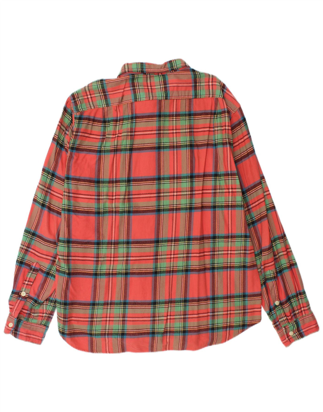 J. Crew Flannelskjorte til mænd XL Pink ternet bomuld