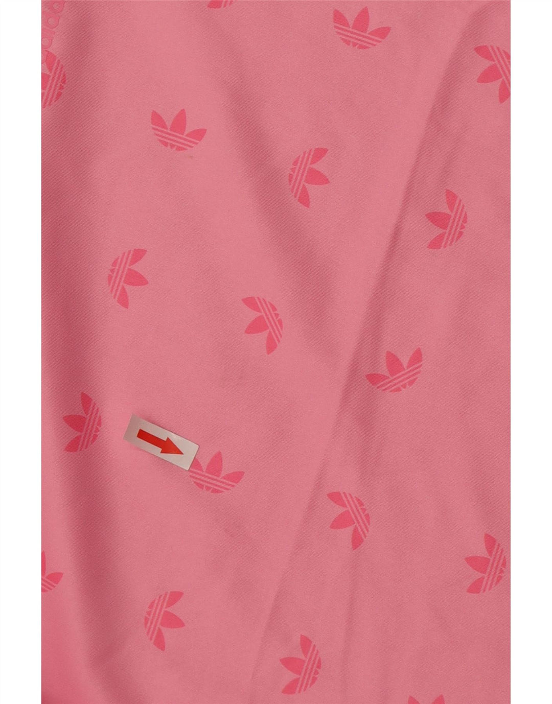 Adidas Dame Grafisk Top Langærmet UK 10 Lille Pink Polyester