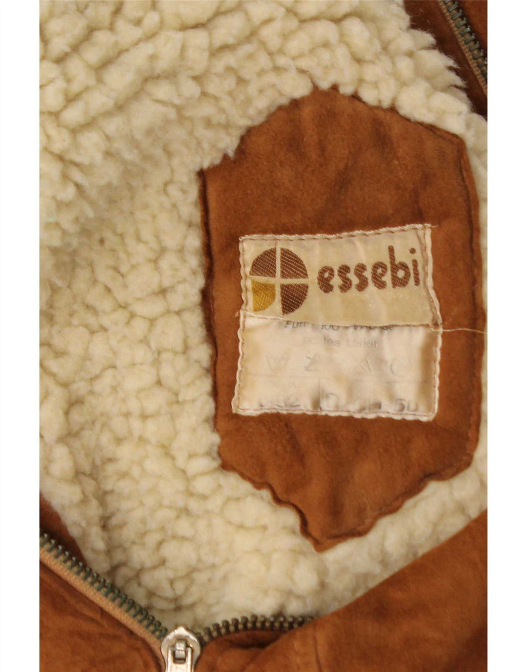 Essebi Herre Ruskind Bomber Jacket IT 52 XL Beige Læder
