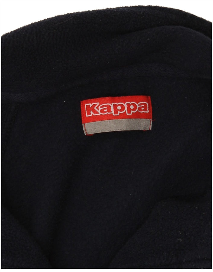 Kappa Fleece Jumper med lynlås til mænd Medium Marineblå