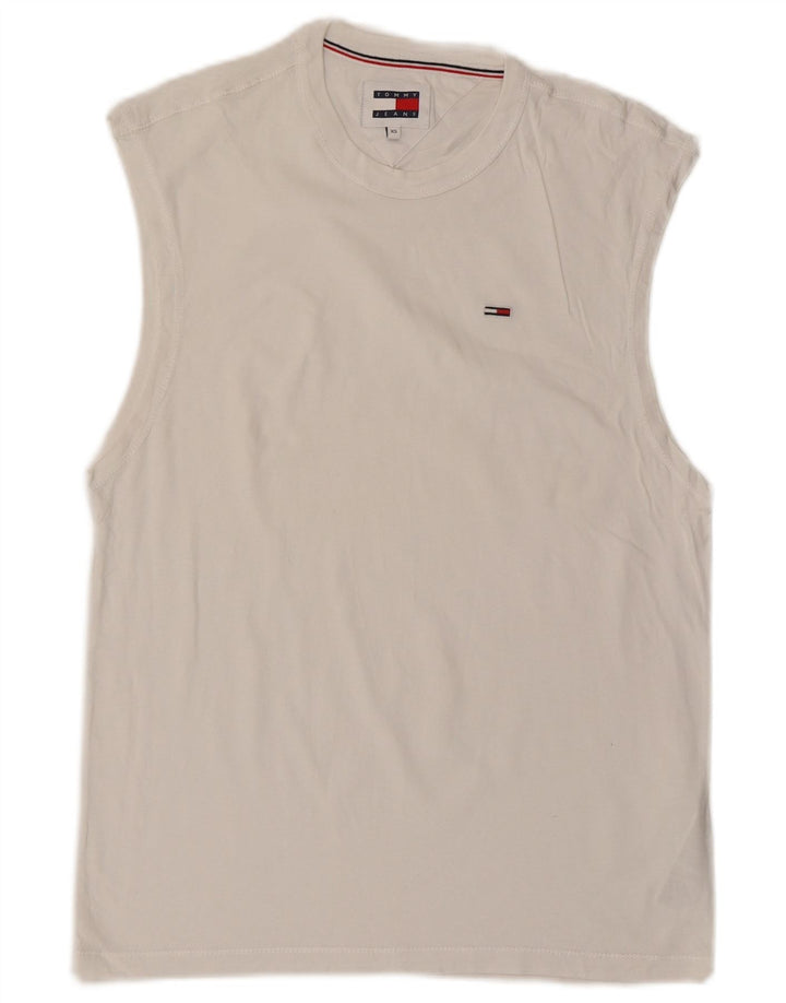 Tommy Hilfiger Herrevest Top XS Hvid Bomuld