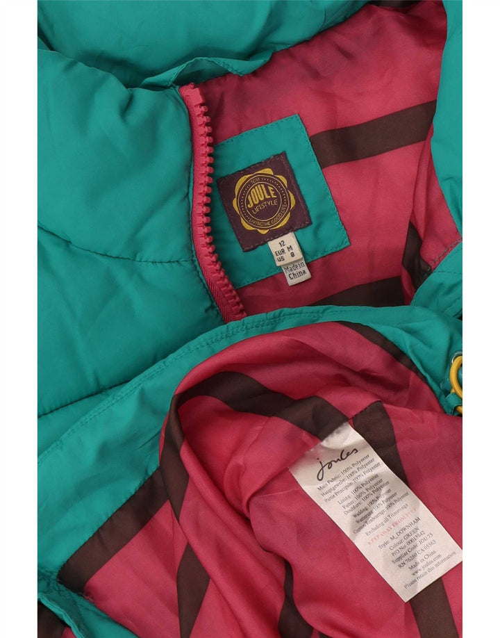 Joules Dame Polstret Gilet UK 12 Medium Turkis Polyester