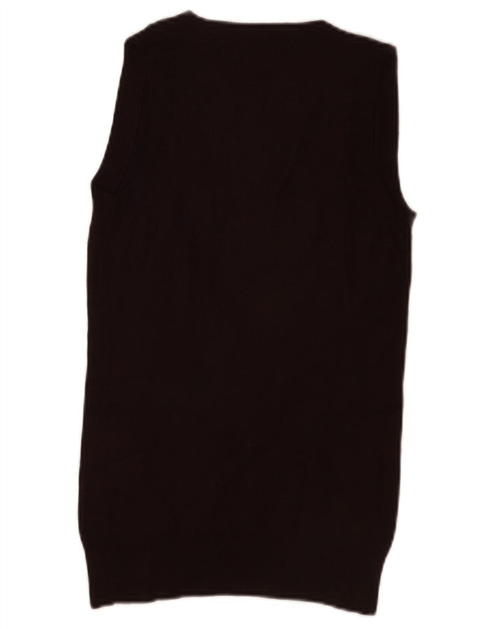 Zara Dame Vest Tank Top UK 8 Small Brown Viscose