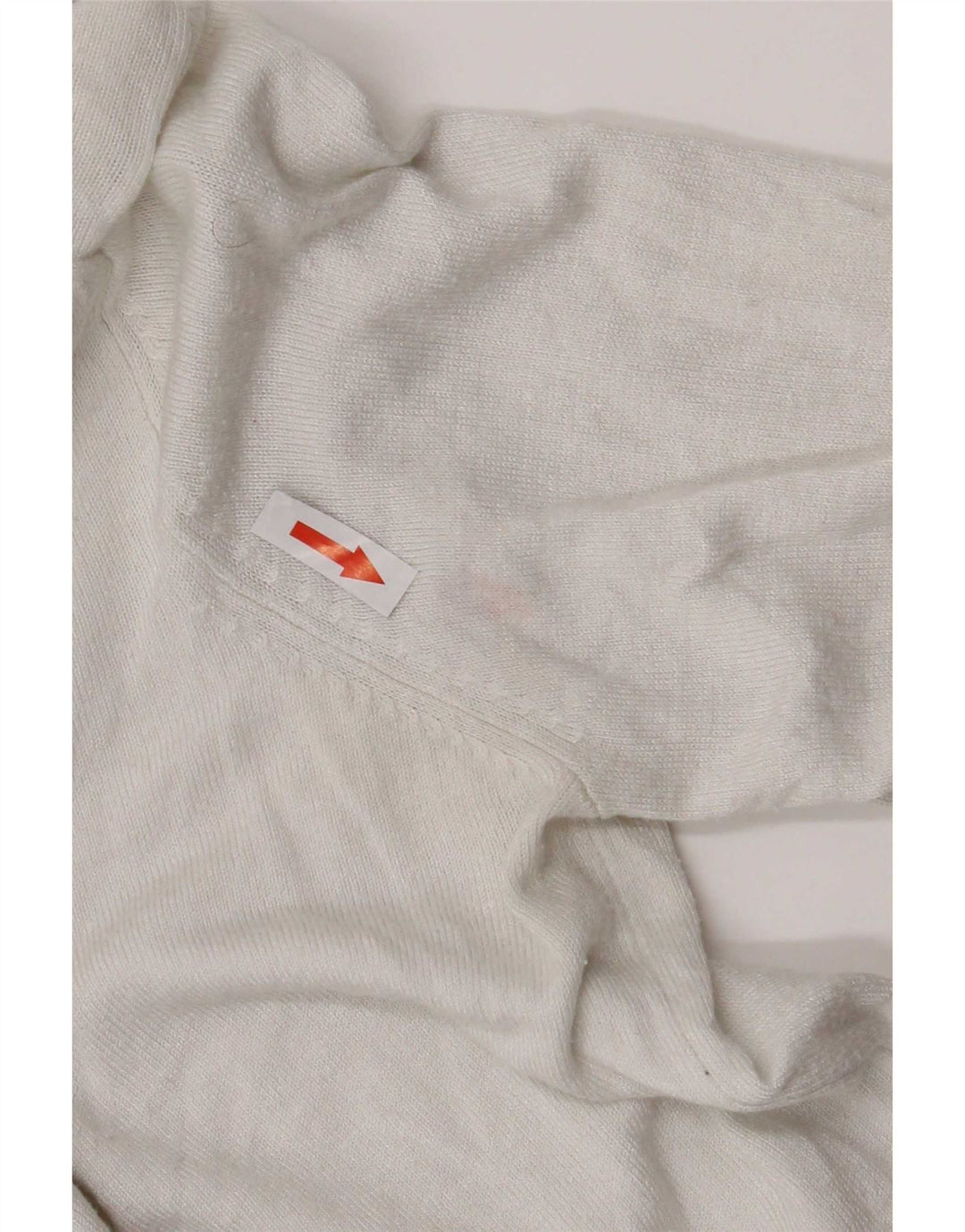 Marks & Spencer Womens Crop Cardigan Sweater UK 12 Medium White Viscose