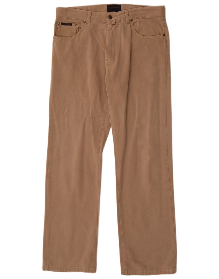 Gant Herre Regular Straight Jeans W33 L32 Beige Bomuld