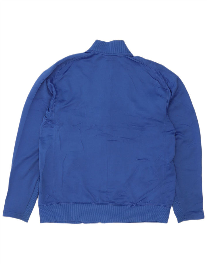 Nike træningsdragt topjakke til kvinder UK 18 XL Blå Colourblock Polyester