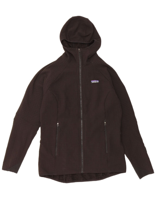 Patagonia Dame Hættedragt Topjakke UK 14 Stor Sort Polyester
