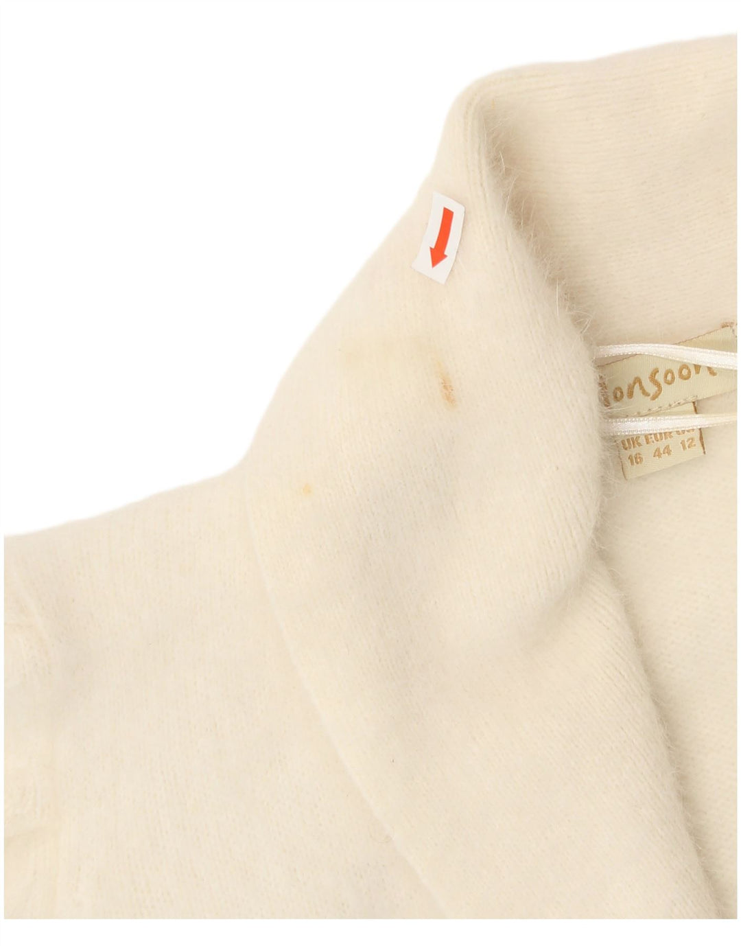 Monsoon Womens Bolero Jumper UK 16 Large Off White Angora