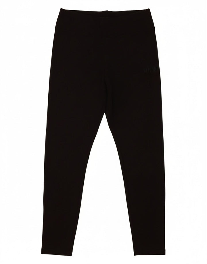 PUMA Womens Crop Leggings UK 14 Large  Black Cotton
