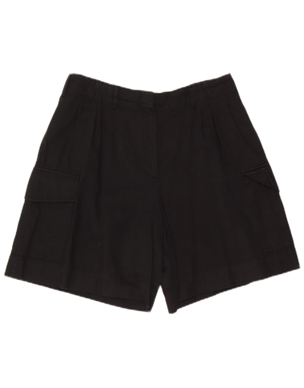Massimo Dutti Dame Cargo Shorts EU 42 Large W32 Sort Bomuld