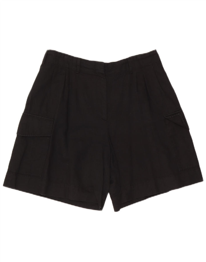 Massimo Dutti Dame Cargo Shorts EU 42 Large W32 Sort Bomuld