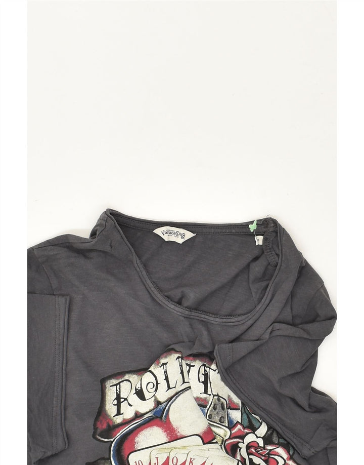 JACK & JONES Mens Graphic T-Shirt Top Small Grey Cotton | Vintage Jack & Jones | Thrift | Second-Hand Jack & Jones | Used Clothing | Messina Hembry 