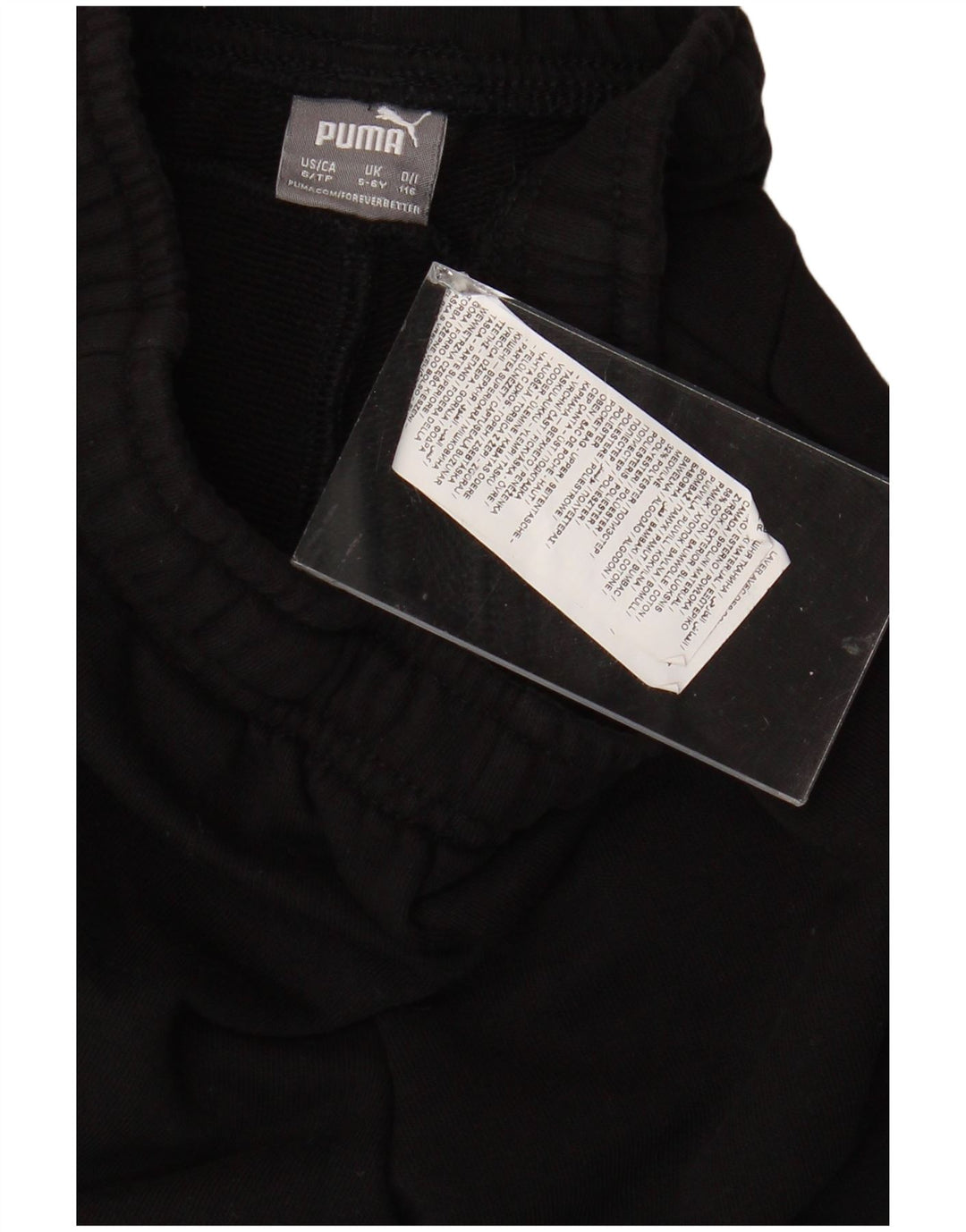 PUMA drenge grafiske sportsshorts 5-6 år sort bomuld