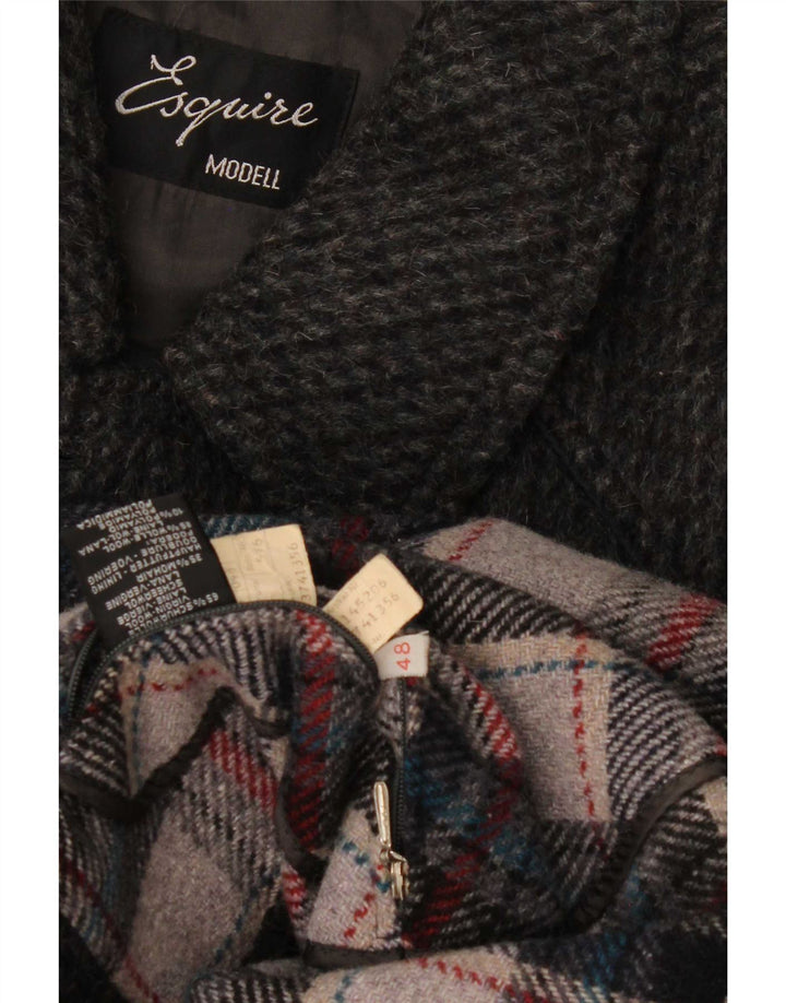 Esquire Herre Overfrakke IT 48 Medium Grey Virgin Wool