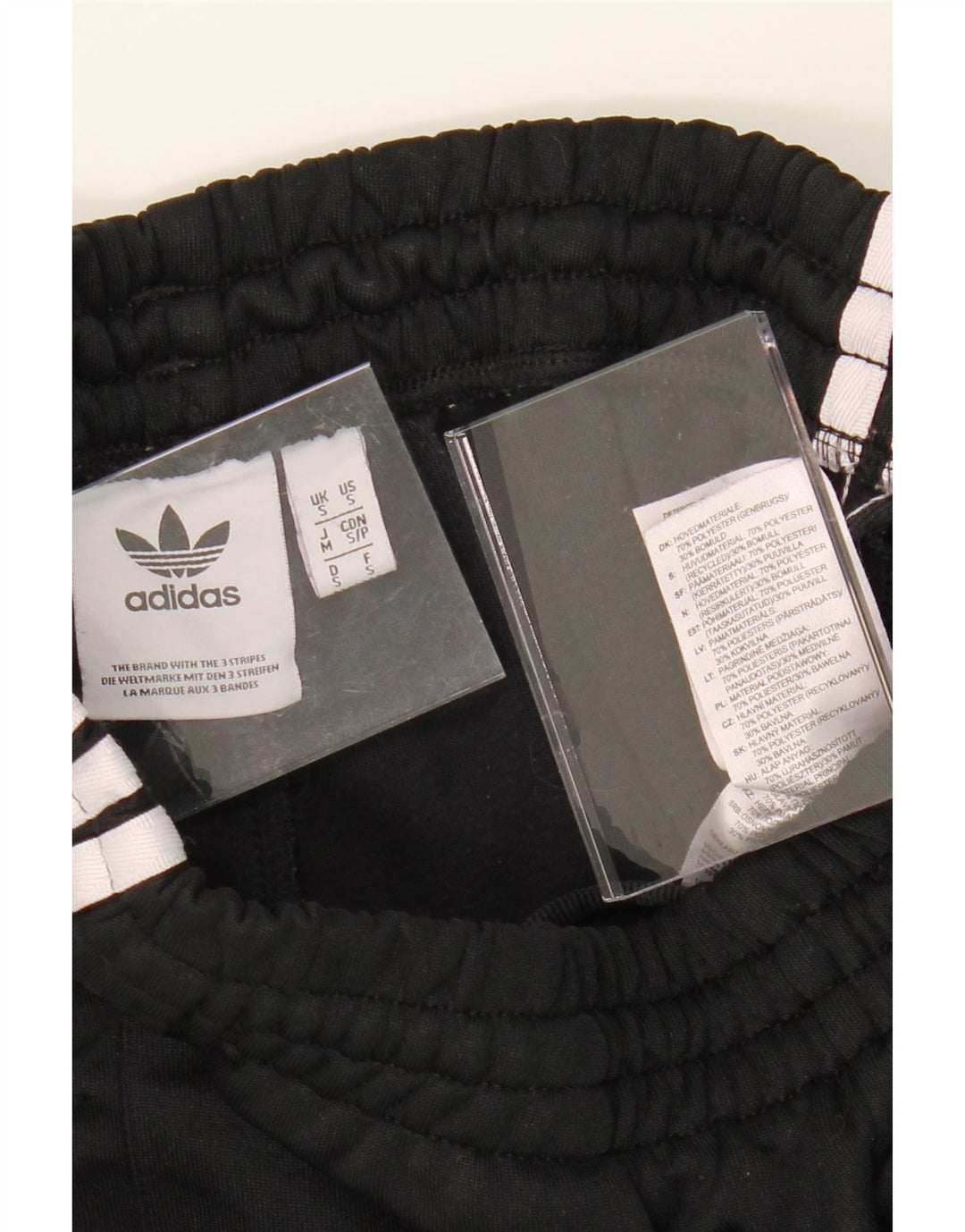 ADIDAS Mens Tracksuit Trousers Joggers Small  Black Polyester Vintage Adidas and Second-Hand Adidas from Messina Hembry 