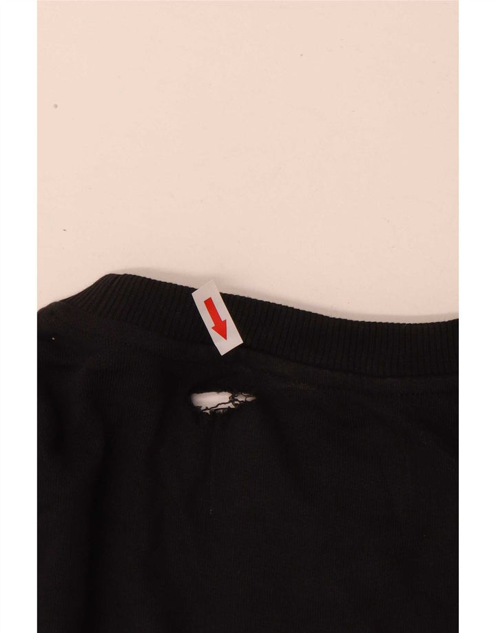 Calvin Klein Jeans Herre Grafisk Sweatshirt Jumper Medium Sort Bomuld