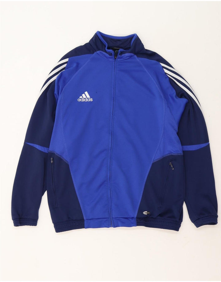 Adidas Herre Climacool Træningsdragt Topjakke UK 42/44 Stor blå farveblok