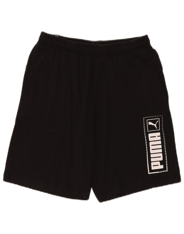 Puma Herre grafiske sportsshorts Medium Sort