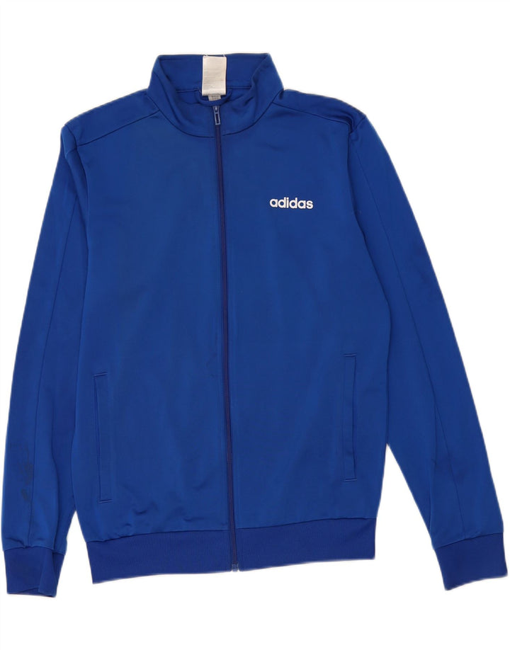 ADIDAS Mens Tracksuit Top Jacket Small Blue Polyester Vintage Adidas and Second-Hand Adidas from Messina Hembry 