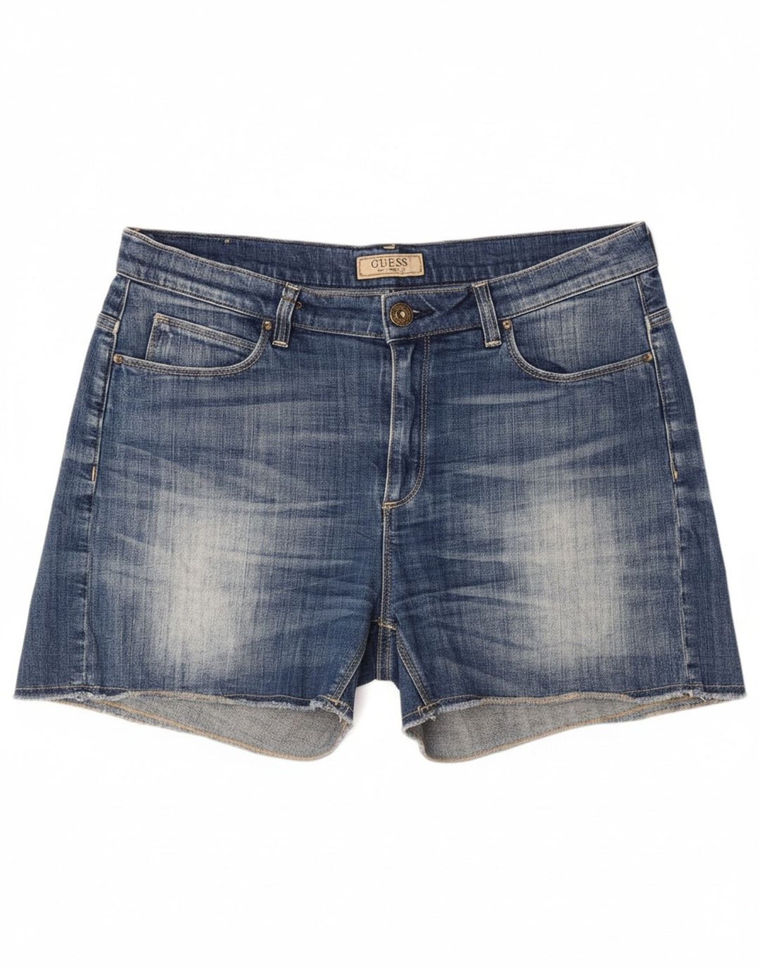 GUESS Womens Denim Shorts W29 Medium  Blue Cotton