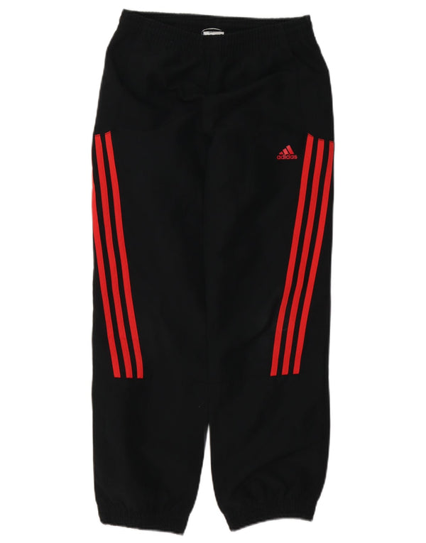 Adidas Drenge Træningsdragt Bukser Joggers 9-10 År Sort Polyester
