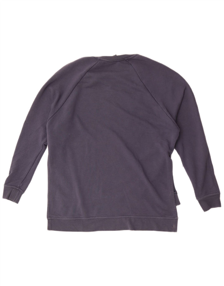 Nike Dame Dri Fit Oversized Sweatshirt Jumper UK 10 Small Navy Blue
