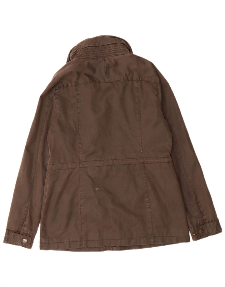 Fat Face Womens Utility Jacket UK 10 Small Brown Bomuld
