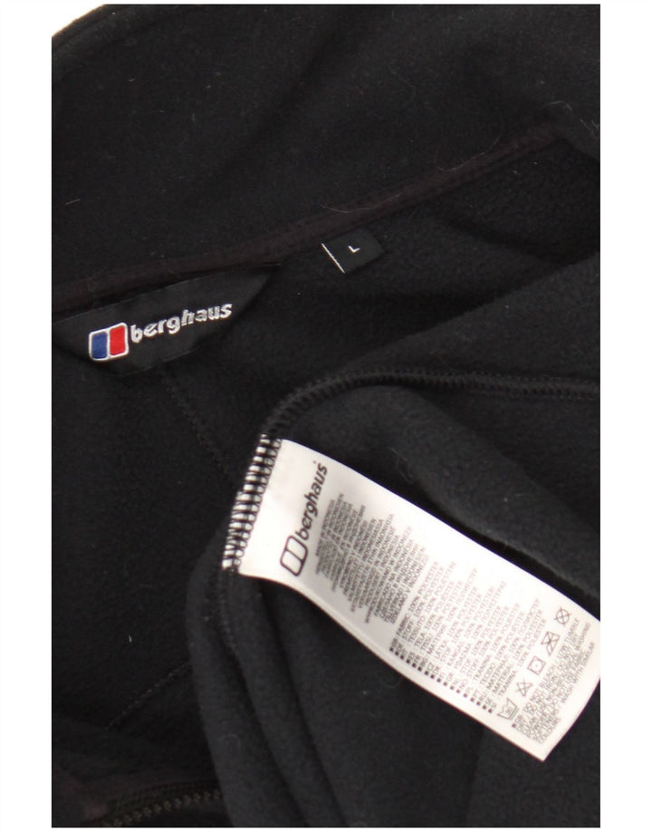 Berghaus Herre Liner Fleece Jakke UK 40 Stor Sort Polyester