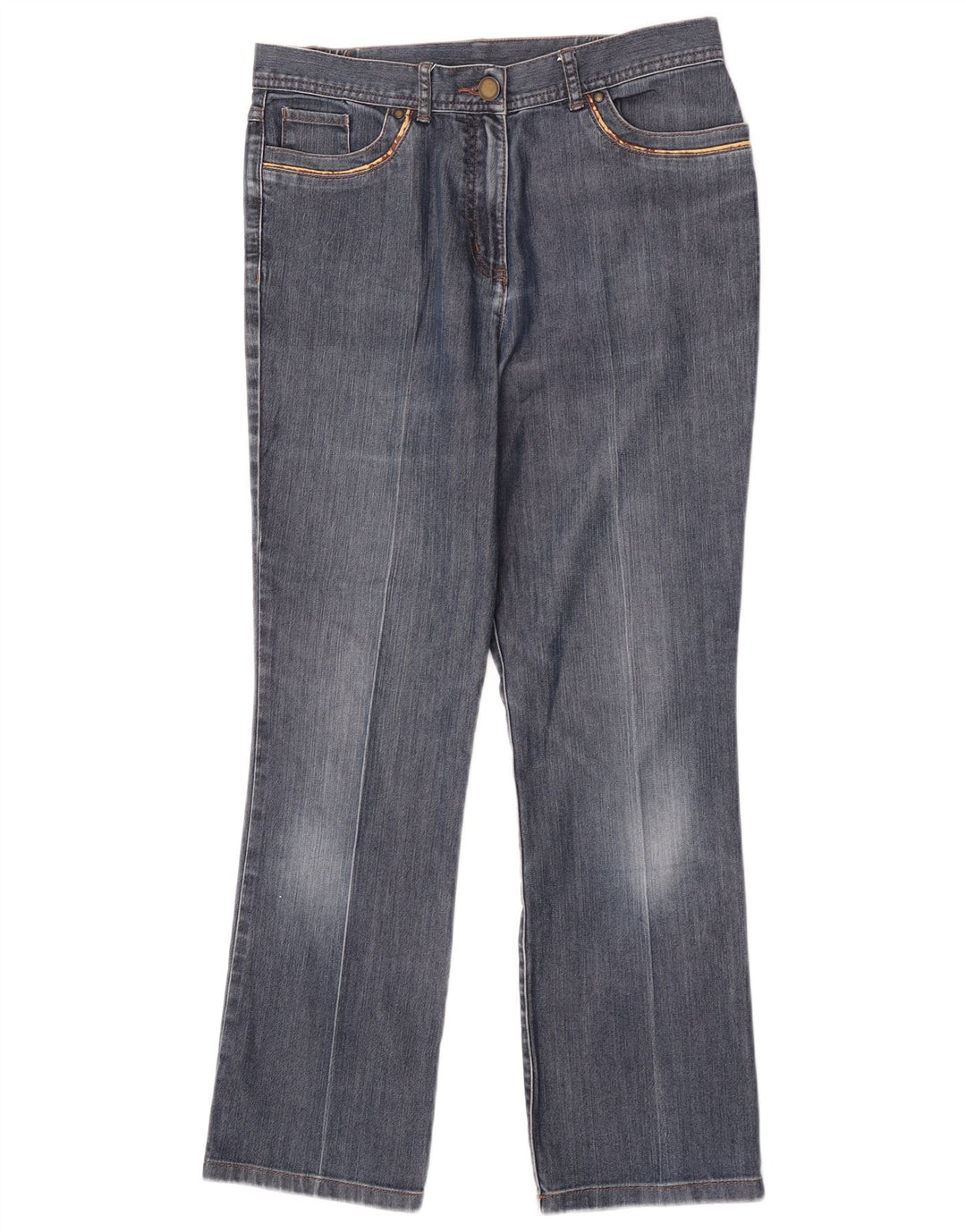 Marks & Spencer Dame Classic Straight Jeans UK 10 Small W28 L27 Blue
