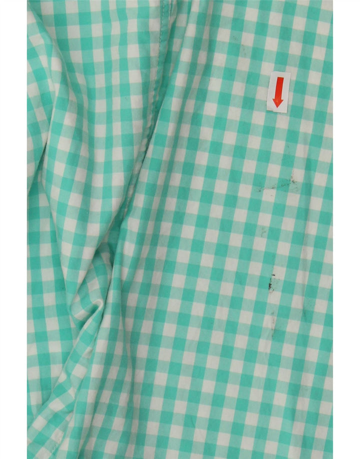 VINEYARD VINES Herre Slim Fit skjorte Medium Turkis Gingham Cotton