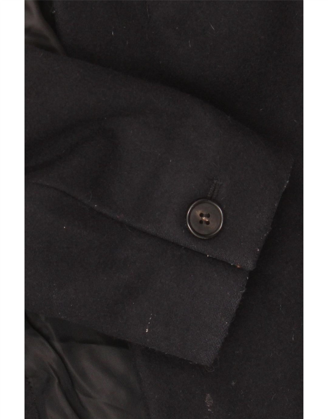 ALL SAINTS Herre Overfrakke UK 40 Large Black Wool