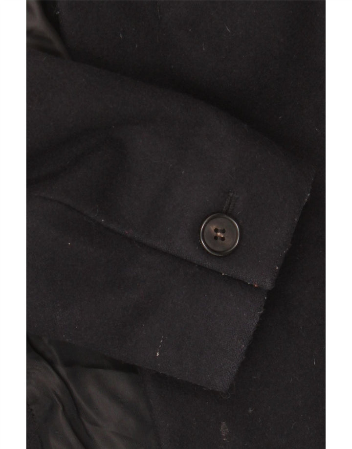 ALL SAINTS Herre Overfrakke UK 40 Large Black Wool