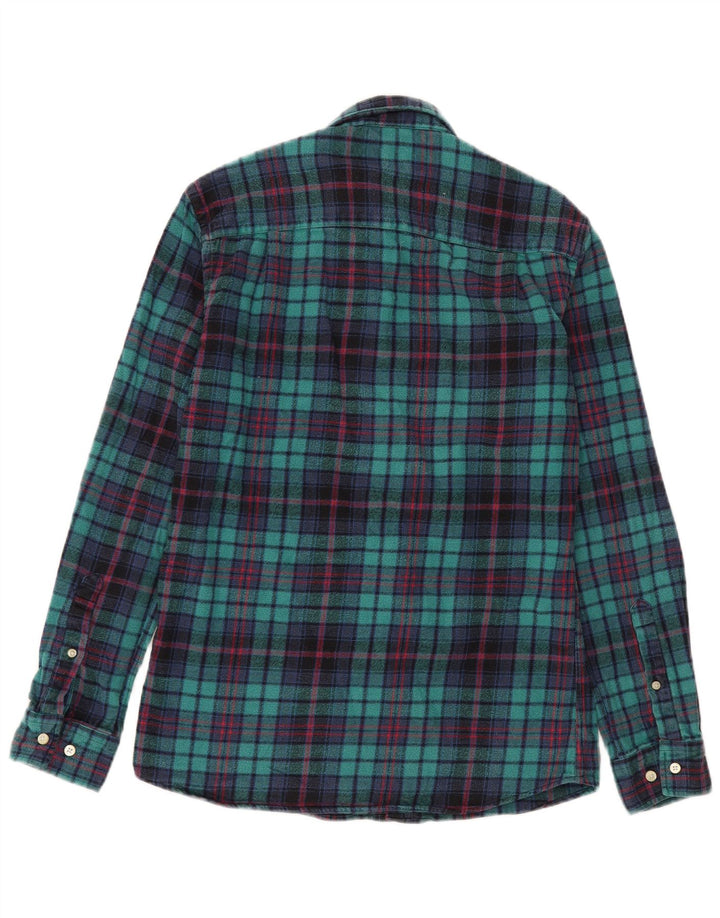 Jack Wills herre flannelskjorte mellemgrøn ternet bomuld