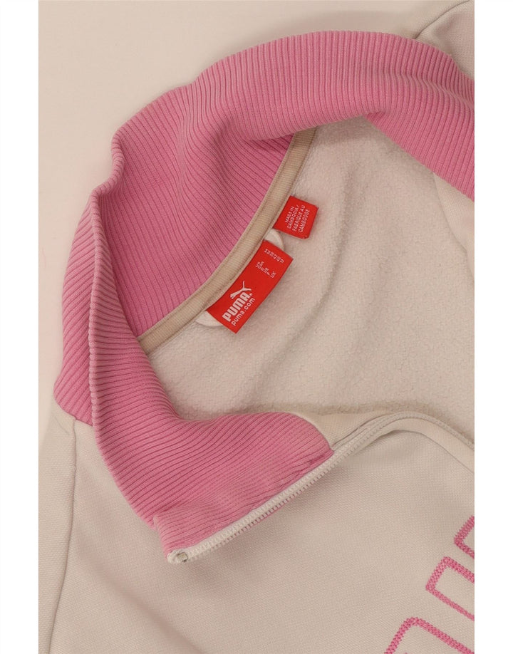 Puma Grafisk træningsdragt topjakke til kvinder UK 12 Medium White Colourblock