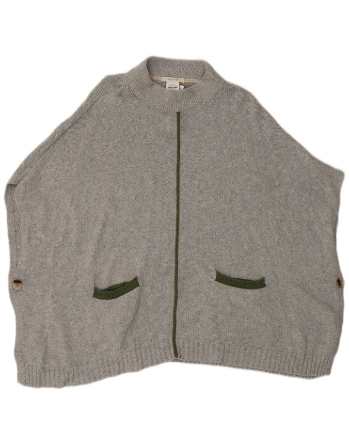 White Stuff Dame Poncho Jumper One Size Grå Bomuld