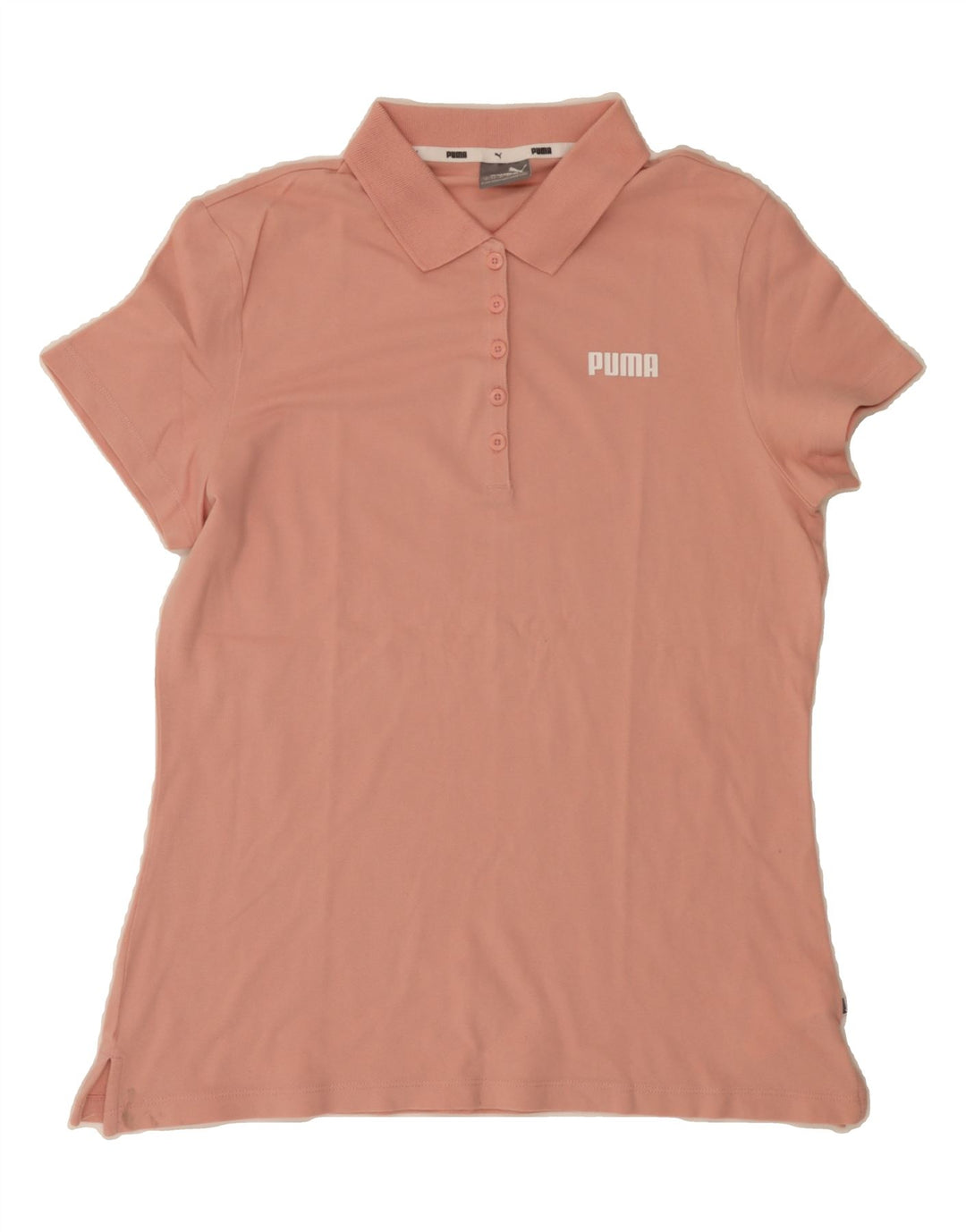 PUMA Womens Polo Shirt UK 16 Large Pink Cotton Vintage Puma and Second-Hand Puma from Messina Hembry 