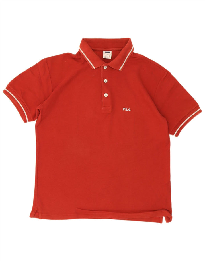 Fila herre polo shirt lille rød bomuld