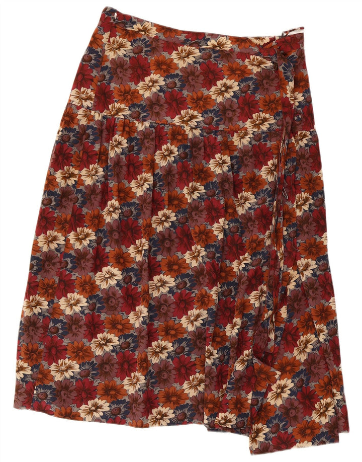 Salvatore Ferragamo Womens Flared Skirt Large W32 Multicolored Floral