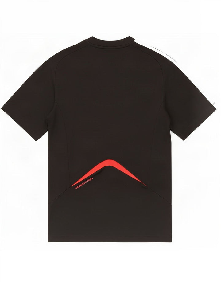 Adidas Herre Climacool T-Shirt Top Lille Sort Colourblock Polyester