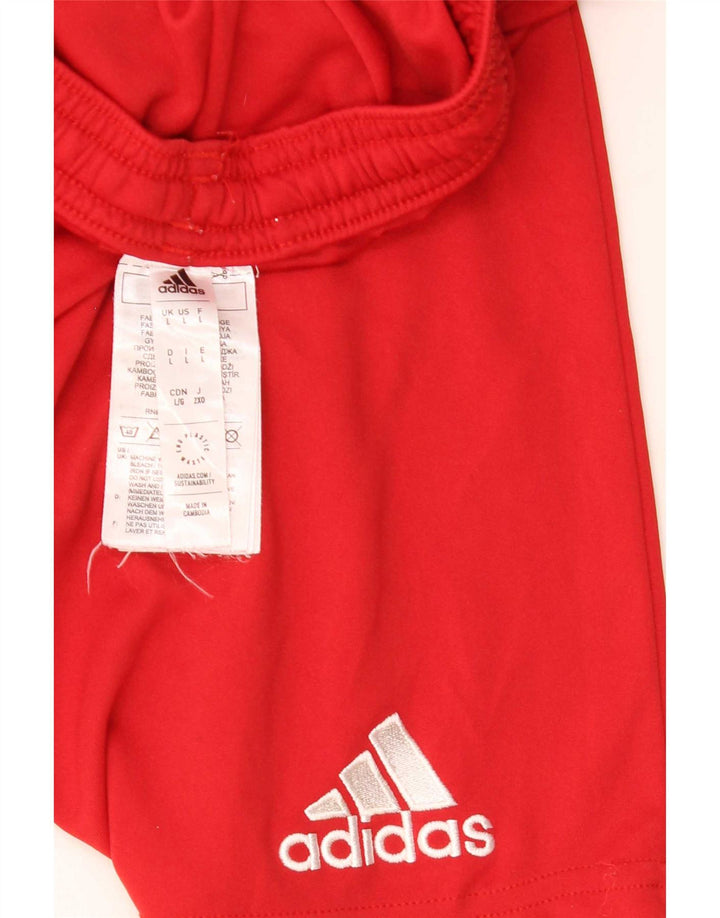 Adidas Sportshorts til mænd, store røde polyester