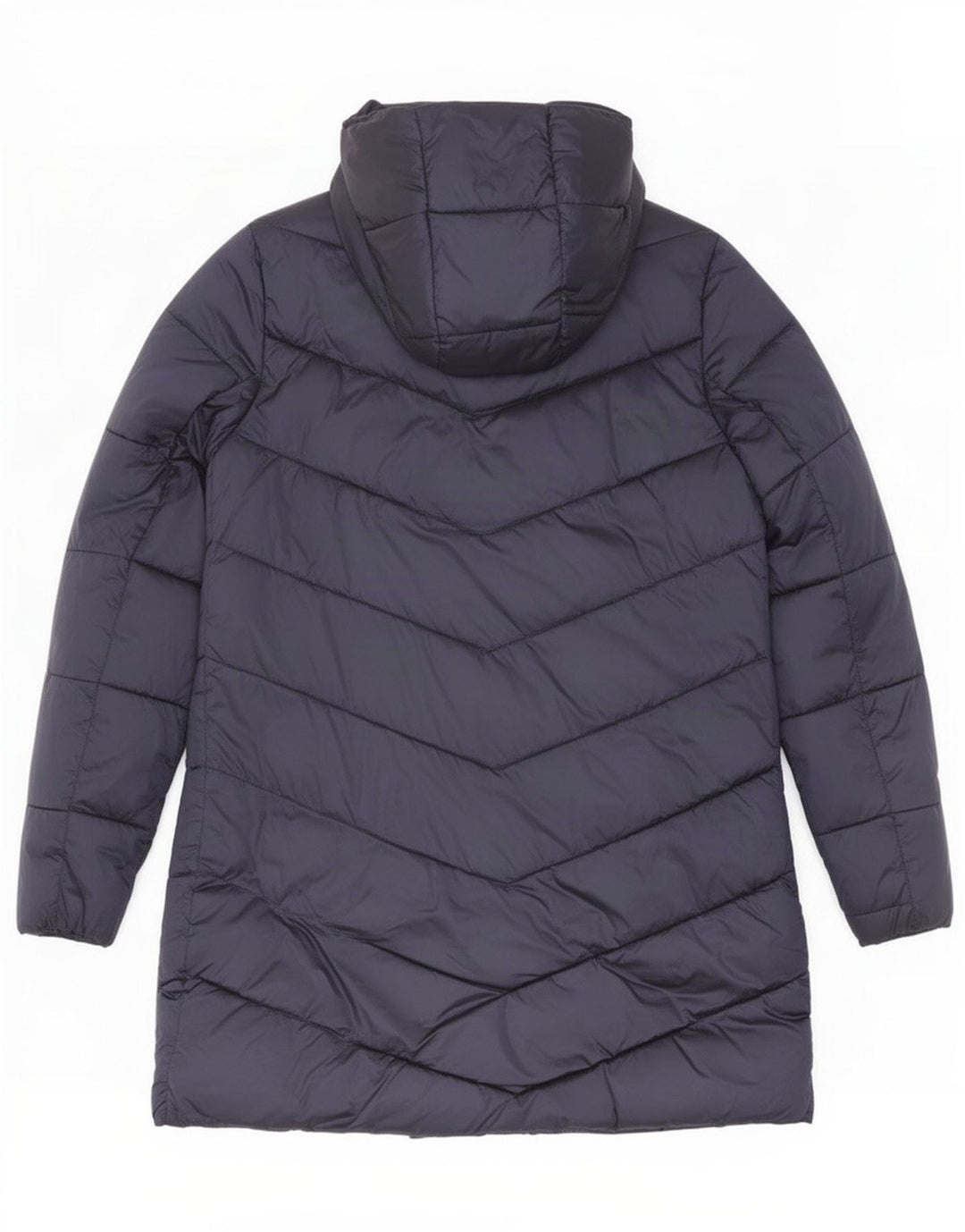 Barbour Dame Hætte Oversized Polstret Frakke UK 8 Small Navy Blue