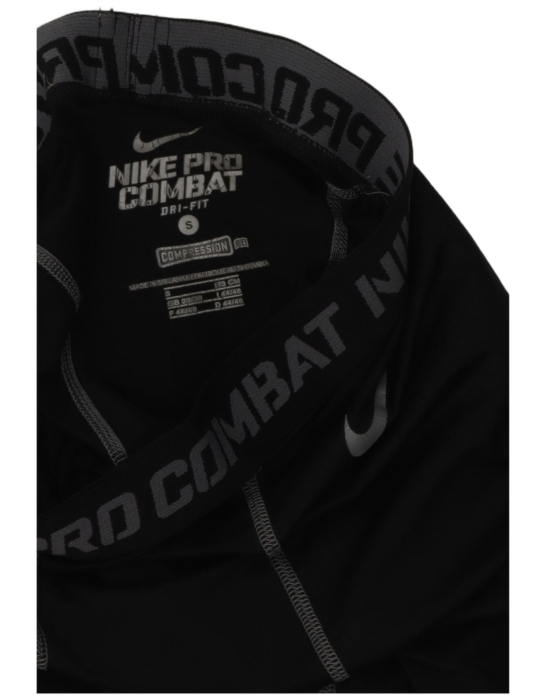 Nike Herre Dri Fit Grafiske Leggings Små Sort Syntetisk
